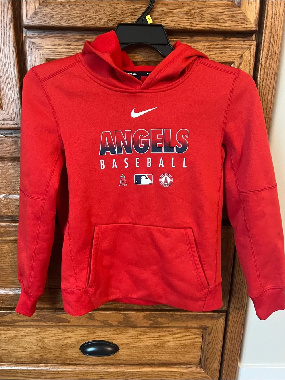 Nike Red Angels Baseball Hoodie for Kids